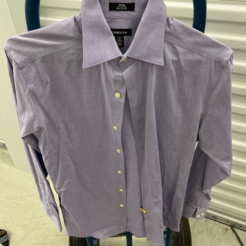 Claiborne Mens Fitted Dress Shirt